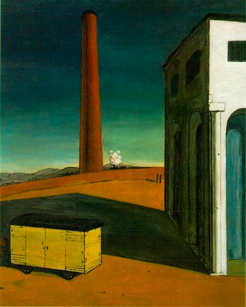 the Anguish of departure by Giorgio de Chirico